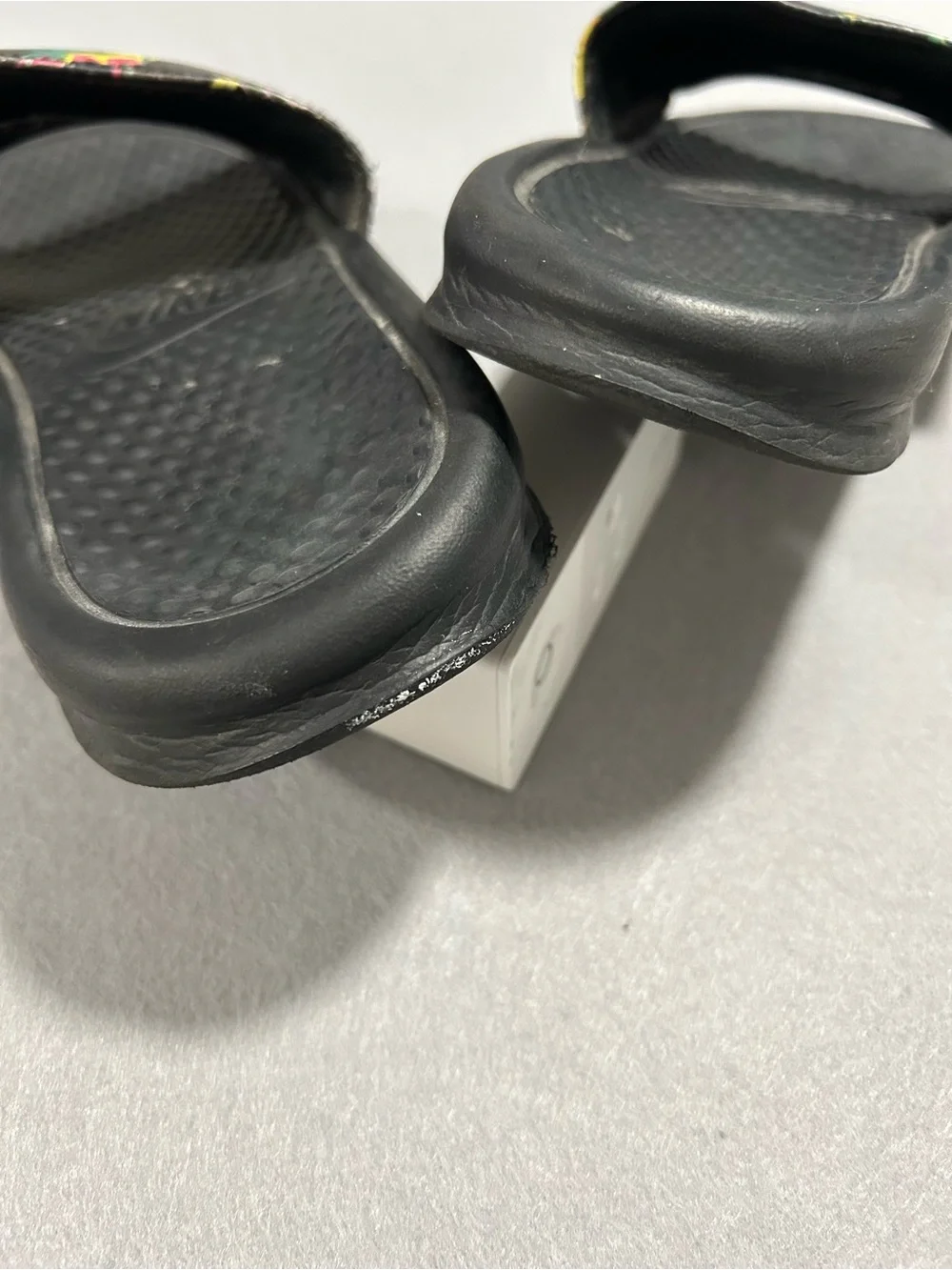 Nike Benassi JDI Print Slide Black Tropical Floral Sandals Mens Size 7